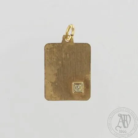 Timanttiriipus 1xn.0.01ct, korkeus 20mm, 585, paino 1,0g Paino: 1   g