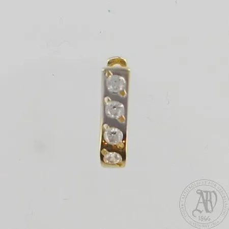 Yksi kivikorvakoru, korkeus 13mm, 585br, paino 1,1g Paino: 1,1 g