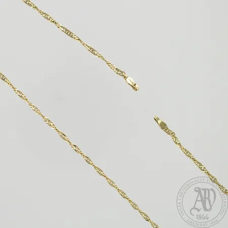Kaulaketju ilman lukkoa, pituus 52cm, 585, paino 3,6g Paino: 3,6 g