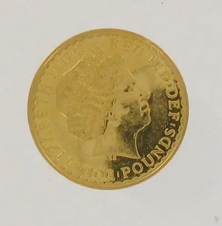 Kultaraha Britannia, 100 pounds 2013, 999,9, paino 31,1g Paino: 31,1 g