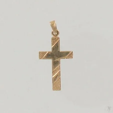 Ristiriipus, kaiverrettu, korkeus 25mm, 585, paino 0,8g Paino: 0,8 g