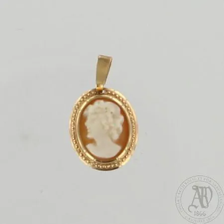 Camee-riipus, korkeus 20mm, 585, paino 0,6g Paino: 0,6 g