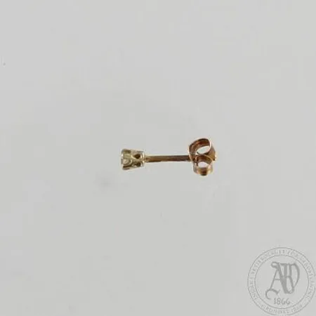 Timanttikorvakoru 1xn.0.05ct, Ø 3mm, 585, paino 0,3g Paino: 0,3 g