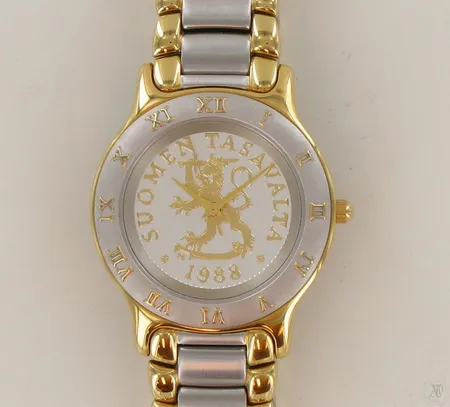 Rannekello Coinwatch quartz, Ø 36mm, hihnan pituus 180mm, 20mm lisäpaloja.