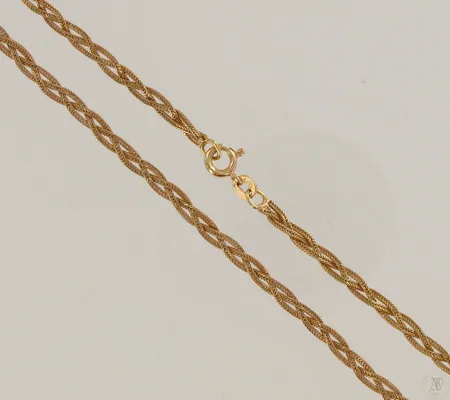 Kaulaketju, pituus 42cm, 585, paino 5,2g Paino: 5,2 g