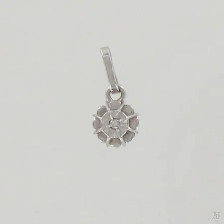 Timanttiriipus 1xn.0.005ct, korkeus 11mm, 750 valkokulta, paino 0,4g Paino: 0,4 g