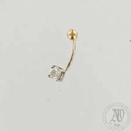 Lävistyskoru, Ø 1mm, pituus 20mm, 585/925br, paino 1,0g