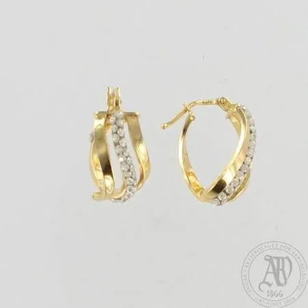 Kivikorvakorut, korkeus 18mm, 585br, paino 2,2g