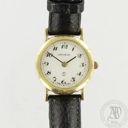 Kultarannekello Geneve, Ø 22mm, 585br, paino 13,2g, paristo loppunut