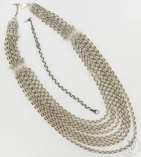 Kaulakoru, Kalevala Koru Hämäläinen Juhlakääty, pituus 48-67cm, 925, paino 105,3g