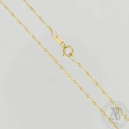 Kaulaketju, pituus 42cm, 585, paino 0,7g