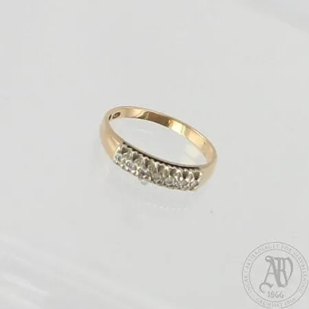 Timanttisormus 7xn.0.02ct, koko 17, 585, paino 2,0g