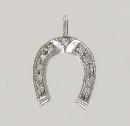 Timanttiriipus 11xn.0.005ct, korkeus 18mm, 585 valkokulta, paino 0,9g