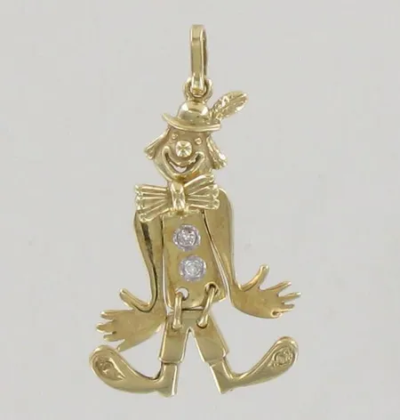 Timanttiriipus 2xn.0.01ct, korkeus 32mm, 585, paino 2,9g
