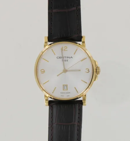 Teräsrannekello Certina 1888 Ds Caimano, quartz, C017410A, taulun Ø 38mm, uudenveroinen, laatikko ja paperit 