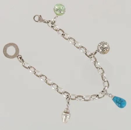 Ranneketju maskoteilla Thomas Sabo, pituus 215mm, 925br, paino 30,2g