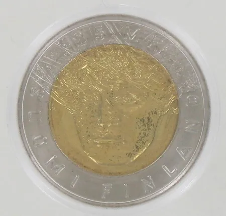 Juhlaraha, Suomi Hiihdon MM Lahti 2001 25mk, kupari/nikkeli Paino: 0 g