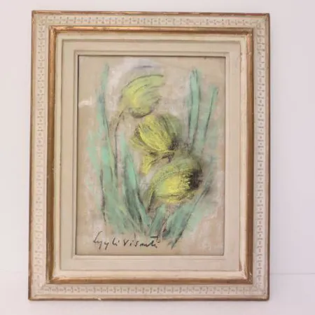 Pastelli, signeeraus Lyyli Visanti, mitat 23x31cm.  