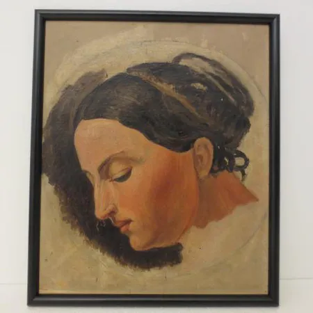 Öljyväriteos levylle, ei signeerausta, mitat 27x32cm