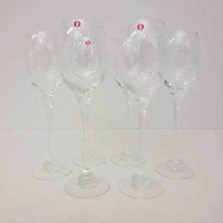 Kuusi valkoviinilasia Iittala, Aurora 18 cl 