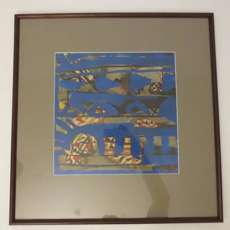 Litografi, signeeraus Cristina Ciobanu, mitat 27x27cm