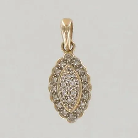 Timanttiriipus 22xn.0.005ct, korkeus 20mm, 585, paino 0,9g