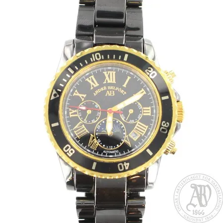 Teräsrannekello Andre Belfort, AB-7110 Sirene, automaatti, taulun Ø 41mm, rannekkeen pituus 210mm, uuden veroinen, laatikko ja todistukset