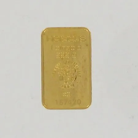 Kultaharkko Heraeus, 999, paino 5,0g