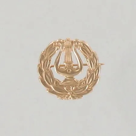 Rintakoru lyyra, Ø 17mm, 585, paino 0,5g