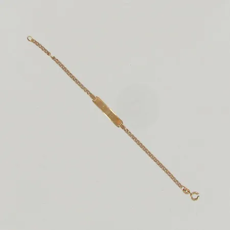 Laattaranneketju, kaiverrettu, pituus 130-145mm, 585, paino 2,8g