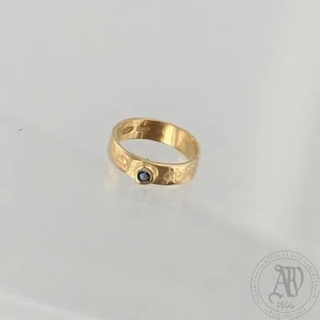 Kivikastesormus, 585br, paino 0,8g