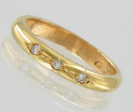 Timanttisormus 3xn.0.02ct, koko 17½, 833, paino 5,3g