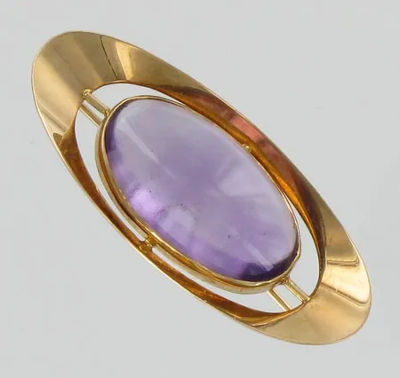 Kivirintaneula, leveys 45mm, 585br, piano 6,3g