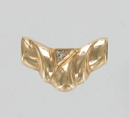 Timanttiriipus 1xn.0.02ct, korkeus 15mm, 585, paino 2,7g