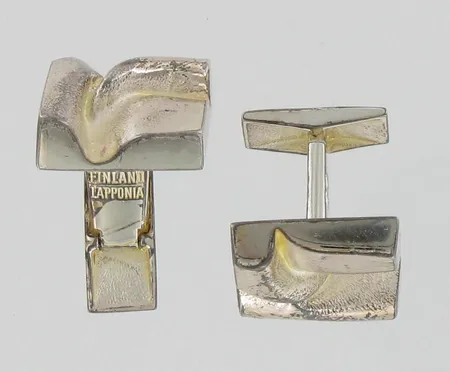 Kalvosinnapit Lapponia, kaiverretut, vuodelta 1979, 925, paino 25,0g