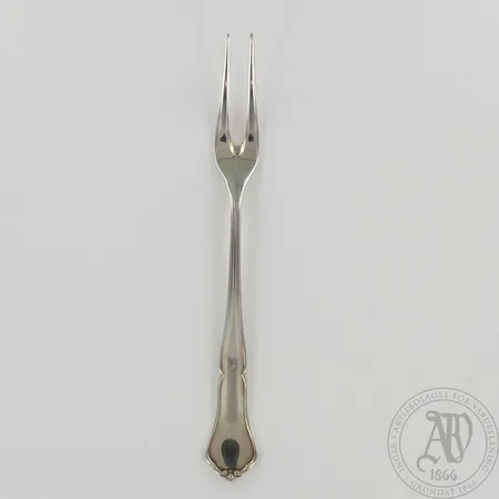 Leikkelehaarukka, Chippendale, pituus 130mm, 830, paino 12,1g