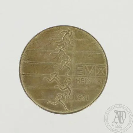 Juhlaraha EMX Helsinki 1971, nimellisarvo 10 markkaa, 500, paino 24,3g