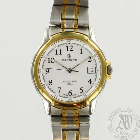 Teräsrannekello Candino Blue Sea, Ø 36mm, rannekkeen pituus 190mm, quartz: paristo loppunut