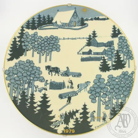 Joululautanen Arabia, 1979, design R. Uosikkinen, Ø 230mm 