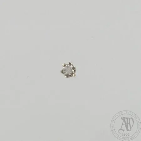 Timanttikorvanappi 1xn.0.08ct, 585 valkokulta, paino 0,3g