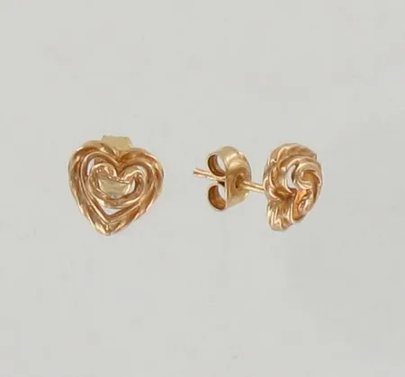 Korvakorut Kalevala Koru, Talon sydän, korkeus 11mm, 585, paino 3,2g