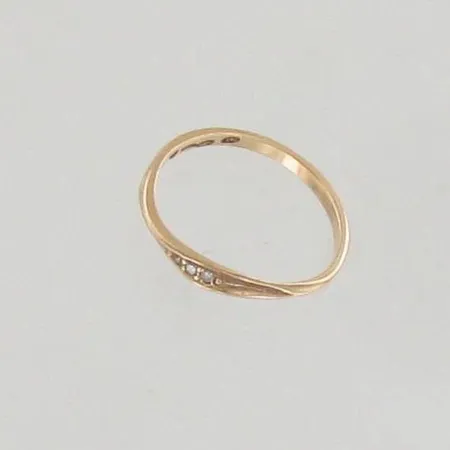 Timanttisormus 3xn.0.005ct, koko 17½, 585, paino1,4g