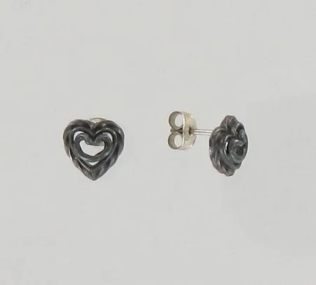 Korvakorut Kalevala Koru, Talon sydän, korkeus 10mm, 925, paino 2,8g 