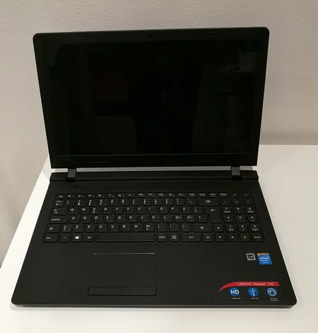 Kannettava tietokone Lenovo ideapad 100-15IBY, 15,6", ST500LT012-1DG142, 500 GB, virtajohto. Lähetetään postipakettina.
