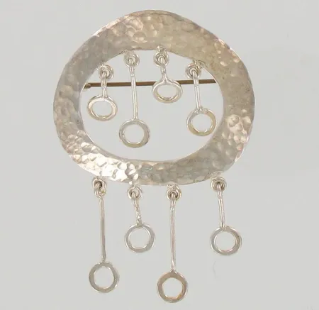 Rintakoru, korkeus 92mm, design A.Lautz, 925, paino 8,5g