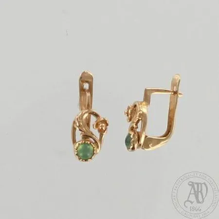 Kivikorvakorut, korkeus 14mm, 585br, paino 3,3g