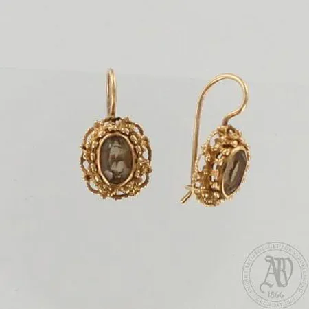 Kivikorvakorut, korkeus 19mm, 585br, paino 2,7g