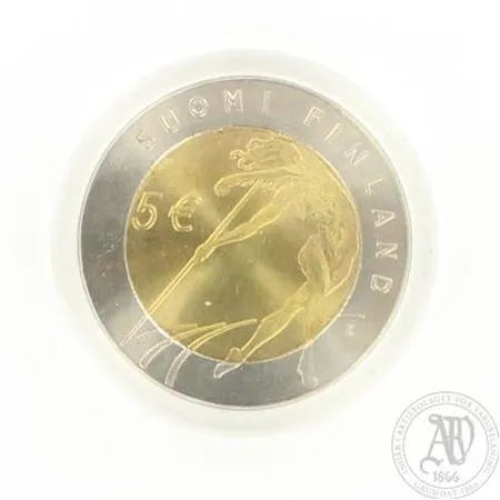 Juhlaraha Yleisurheilun MM-kilpailut 2005 Helsinki, nimellisarvo 5 euroa, aitoustodistus