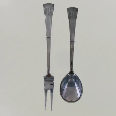 Kakkuhaarukka ja - lusikka, Tähkä, pituudet 140-160mm, 830, paino 54,1g  