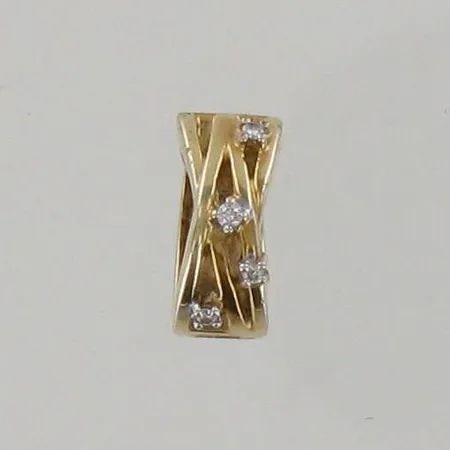 Timanttikorvarengas 4xn.0.005ct, Ø 15mm, 585, paino 3,2g